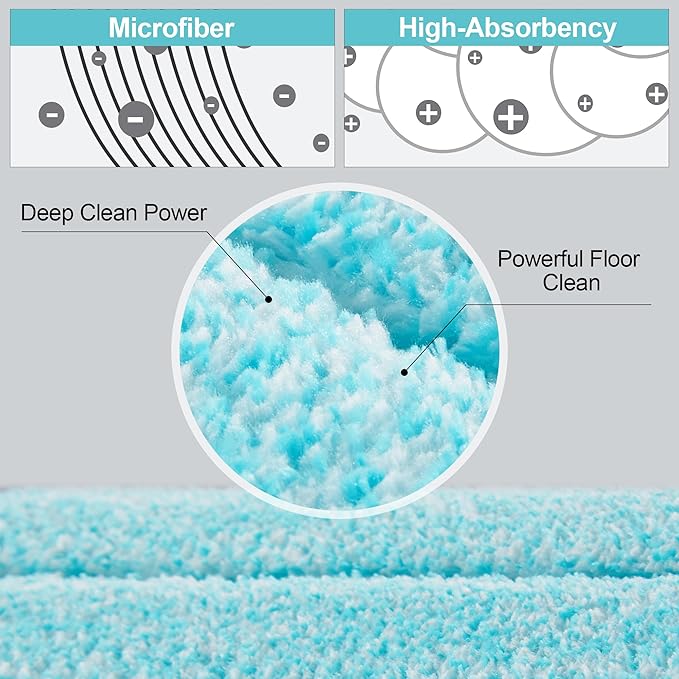 JOYMOOP 18 Inch Dust Mop for Hardwood Floors, Heavy Duty Industrial Wet Dry Mops with Telescopic Handle, Includes 3 Microfiber Mop Pads