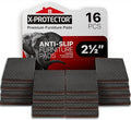 Non Slip Furniture Pads X-PROTECTOR – 16 PCS Furniture Grippers 2 1/2" - Ideal Self-Adhesive Rubber Feet for Furniture Feet – Non Skid Furniture Pads Floor Protectors – Keep Furniture in Place!