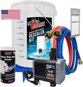 DrainX Tankless Water Heater Flushing Kit with Pump, Hoses, Descaling Powder and Measuring Bucket, All in One Complete Maintenance Solution