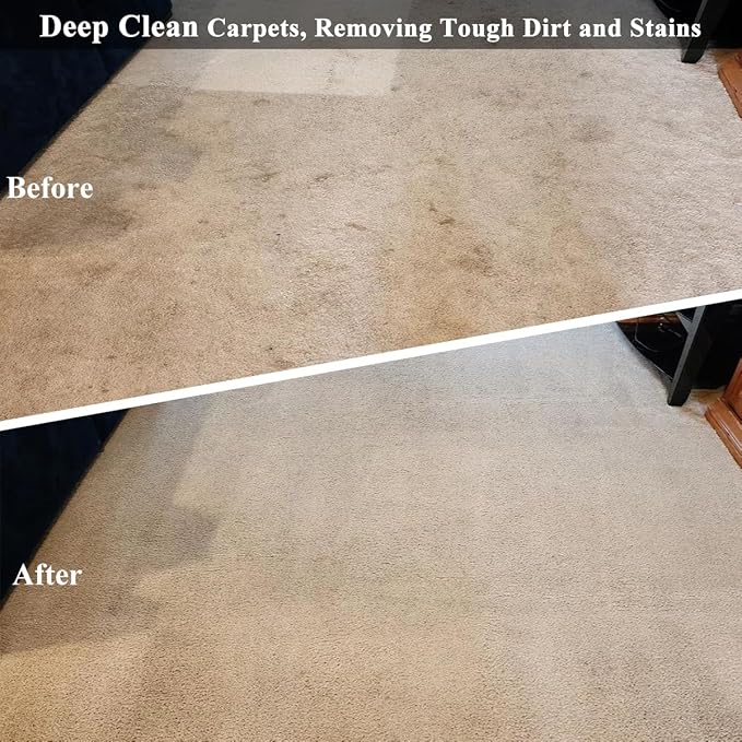 Commercial Floor Scrubber Machine, 13" Heavy Duty Orbital Floor Cleaner Buffer and Polisher- Deep Cleaning Hard Floors and Carpets with Ease, 3 Brushes & 3 Cleaning Pads, Orb-6
