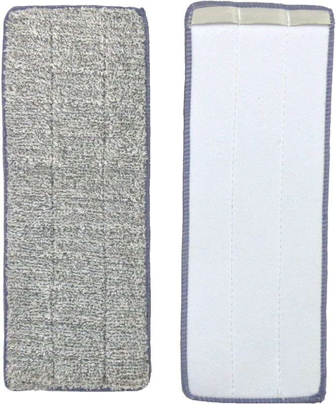 Bulletproof Microfiber Mop Replacement Heads - 5 Pack Washable Pads for Floor Cleaning Compatible with Tethys,Joy Moop & Most 11” - 13” Flat Squeeze Mops for Wet/Dry Mopping, Sanitizing, Scrubbing