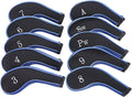 Sword &Shield sports Neoprene Zipper Golf Club Iron Head Covers Iron Covers 10pcs/Set