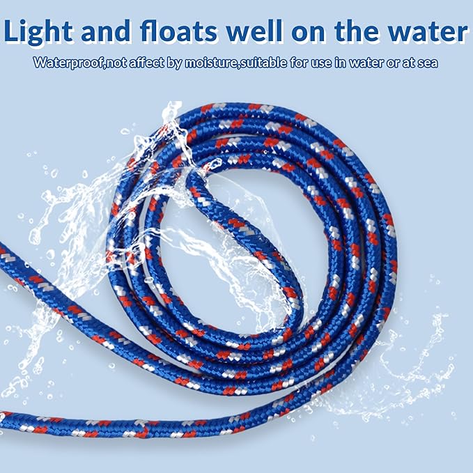 Diamond Braided Polypropylene Rope Nylon Mix Thick Heavy Duty Ropes 1/4 inch 100ft High Strength Perfect for Clothesrope Camping Hiking and Other Outdoor Activities 1/4 100ft 4Pack Rope