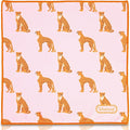 WESERWEF Design Microfiber Glasses Cleaning Cloth – Premium Cleaning Cloth for Eyeglasses, Screens, Tablets, Cameras & Lenses, 12" x 12", Ultra-Soft & Scratch-Free (Leo Pink)