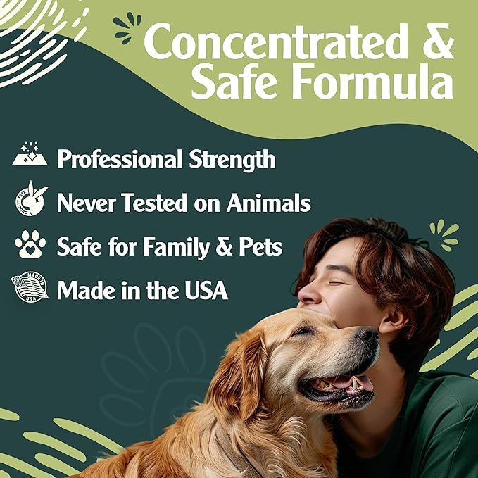 Enzyme Cleaner for Cat Urine | Cat Pee Odor Eliminator & Stain Remover | Dog Urine Carpet Spray | Multi-Surface Cat Urine Destroyer | Pet Odor Neutralizer (24oz)