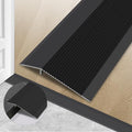 Gaahing Aluminum Floor Transition Threshold Strip, Bridge The Height Gap Between 0.3 to 1.6 inches for Doorway Ramp (35.4in x 3.9in, Matte Black)