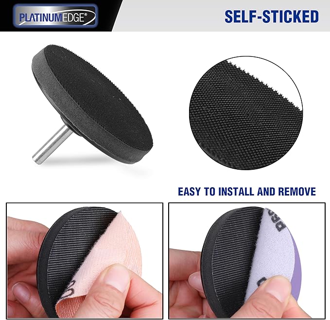 PLATINUMEDGE Car Headlight Restoration Kit, 3 inch Car Headlights Lens Polishing Sanding Discs with 3 inch Buffing Polish Pads for Drill, 30 Pc Car Headlight Restorer and Renewer Kit