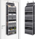 Over The Door Hanging Organizer with 4 Large Pockets – Closet, Bathroom, Nursery, Bedroom, Dorm Storage for Toys, Cosmetics, and Baby Essentials, Gray