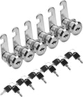 MoHern Cabinet Locks, 6 Pcs Keyed Alike 1-1/8 Inch (30mm) Cylinder Locks, Zinc Alloy Cam Lock with Keys for Cabinet, Drawer, RV and More