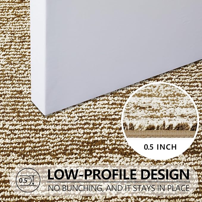REFETONE Indoor Doormat, Front Door Mat 36"x59" Absorbent Rubber Backing Non Slip Back Door Mats, Washable Low-Profile Inside Floor Mat Door Rugs for Entryway, Resist Dirt Mud Mat for Dogs, Coffee
