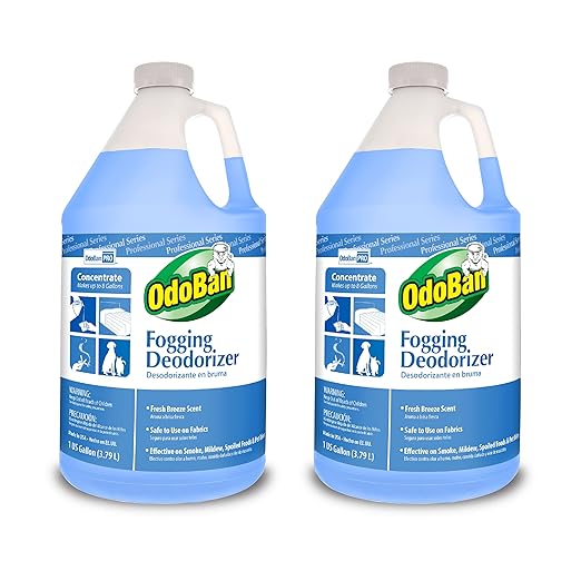 OdoBan Fogging Deodorizer Concentrate, Made in the USA, Set of 2, 1 Gallon Each