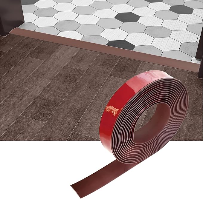 Floor Transition Strip & Self Adhesive Floor Vinyl Floor Edge Trim Laminate Floor Gap Covering Joining Strip