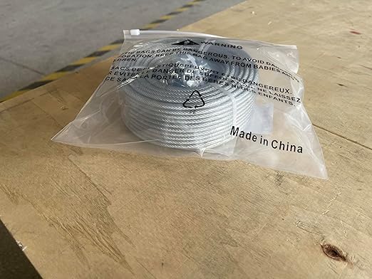 3/16" Wire Rope Kit, 100Ft PVC Coated Steel Cable Guide Wire Tensioner Strainer Kit w/ 7×7 Strand Core Steel Wire for String Light Hanging Kit/Decking & Stair Railings/Shade Sails/Clothes Line