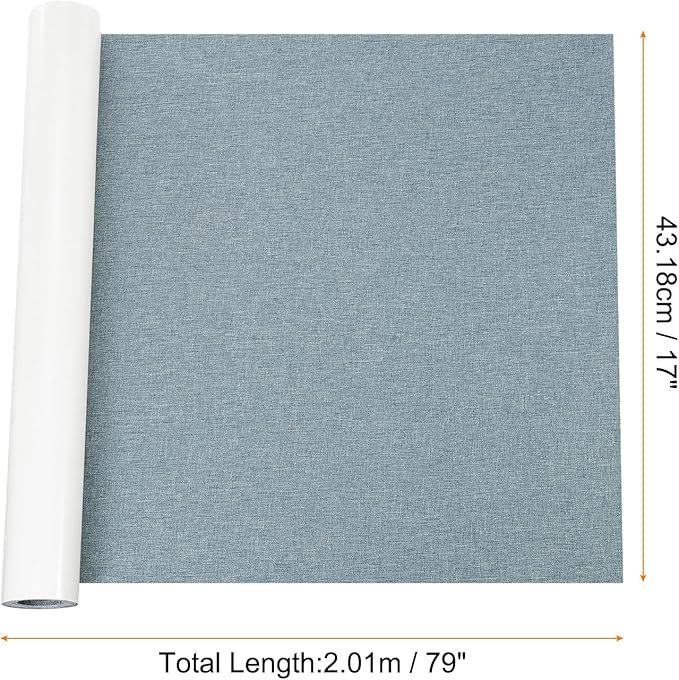 Repair Patches Repair Tape Self-Adhesive DIY Repair Patch Linen Gear Patch for Sofa, Furniture, Chair, Clothing,Tents,17x79 Inch,Slight Blue