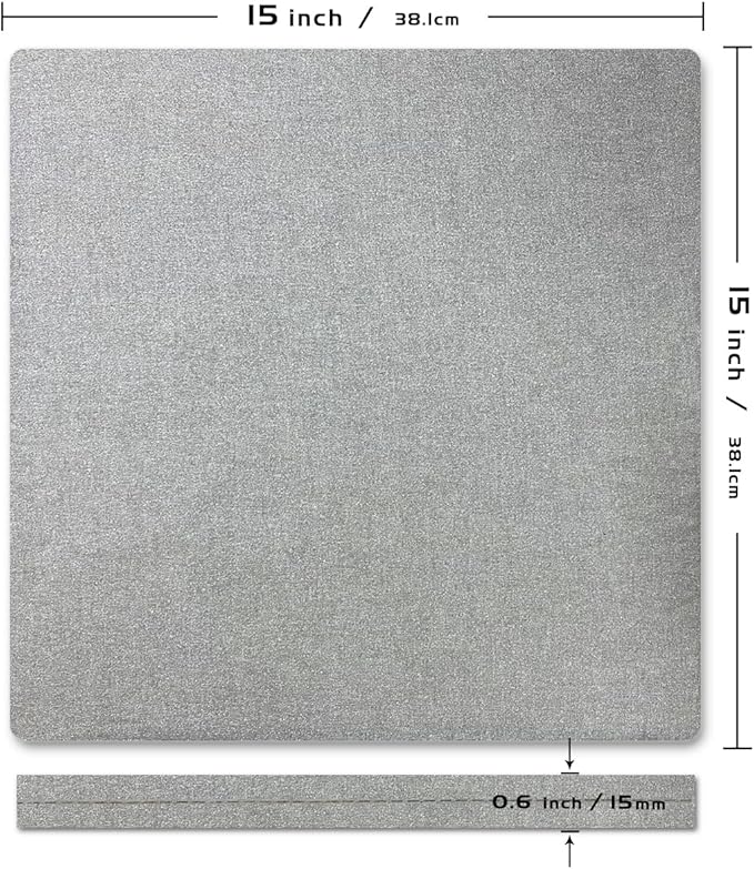 ReArt 15" x 15" Heat Press Mat for Cricut Easypress Both Sides Applicable - Mat for Heat Press Machines and HTV and Iron On Projects