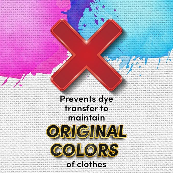 Zero Trace Color Catchers for Laundry - Protects Clothes with Laundry Color Dye Catcher Sheets and Bleed Remover - 80 Sheets