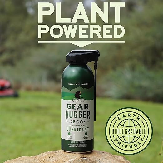 Gear Hugger Multipurpose Lubricant - Eco-Friendly (11 oz, Pack of 2), Rust Remover - Garage Door Lubricant Spray, Door Hinge Lubricant & Lock Lubricant - Plant-Based, No Petroleum, No PTFE