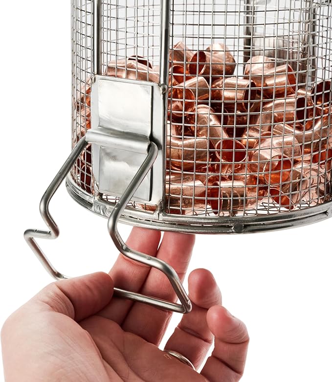 Dip N’ Drain – The Ultimate Stainless Steel Parts Cleaning Basket | Fits Any 2-Gallon Bucket, 1/4″ Mesh, Swing Handle (Bucket Included)