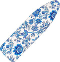 Ironing Board Cover and Pad 15x54 Inch Standard Ironing Board Cover with Elastic Edge and Hook and Loop Fasteners Scorch and Stain Resistant Cotton Ironing Covers with Thick Padding