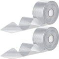 Zonon 2 Rolls Aluminum Foil Tape Heat Shield Tape Barrier Adhesive Reflective Fiberglass Thermal Insulation Reflective Material High Temp Protection(Silver,2 Inch X 65.6 ft)