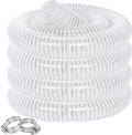 Dust Collection Hose 2-1/2 in × 20 ft Heavy Duty Clear Flexible PVC Reinforced Thicken Helix Suction Discharge Corrugated Pipe Hose for Fume Dust Collector Fitting Wood Chip Saw (2.5 inch hose)