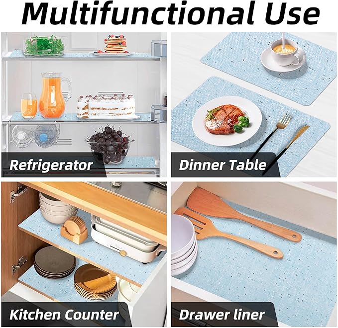 10 Rolls 20" W x 72" L Floral Drawer and Shelf Liner for Cabinets, Non-Adhesive Strong Grip Non-Slip Flower Shelf Cabinet Kitchen Shelf Liners for Kitchen Cabinets