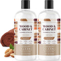 Therapy Wood Cleaner & Polish 16 oz. (2-Pack with Microfiber Cloth) - Wood Cabinet and Table Cleaner - Conditioner - Almond Scent