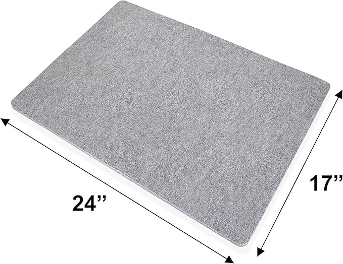 Wool Pressing Mat Set (Deluxe 2 Pack) Includes 24 x17 and 10 x 10 mats with Quilting Supplies in Pouch, 100% Pure New Zealand Wool, 2 Wool Pressing Mats Comes with Large Size & Portable Size (2 Mats)