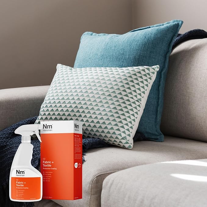 Nanoman Fabric & Textile Protector Spray | Invisible, Waterproof, Stain-Resistant | Safe for All Fabrics & Textiles | Eco-Friendly, Non-Toxic, Long-Lasting Protection | 750ml