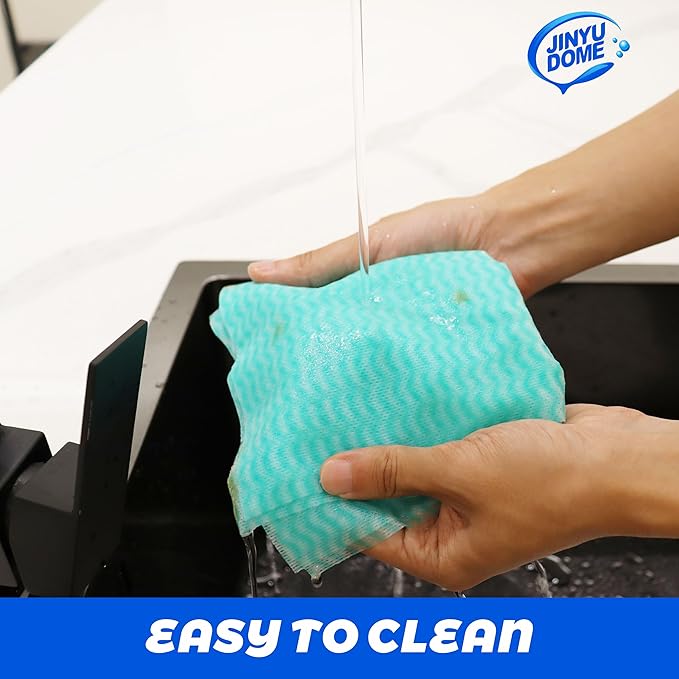Handi Wipes Reusable Cloths, Green Disposable Kitchen Cleaning Towel Roll, Heavy Duty J Cloth,50 Count