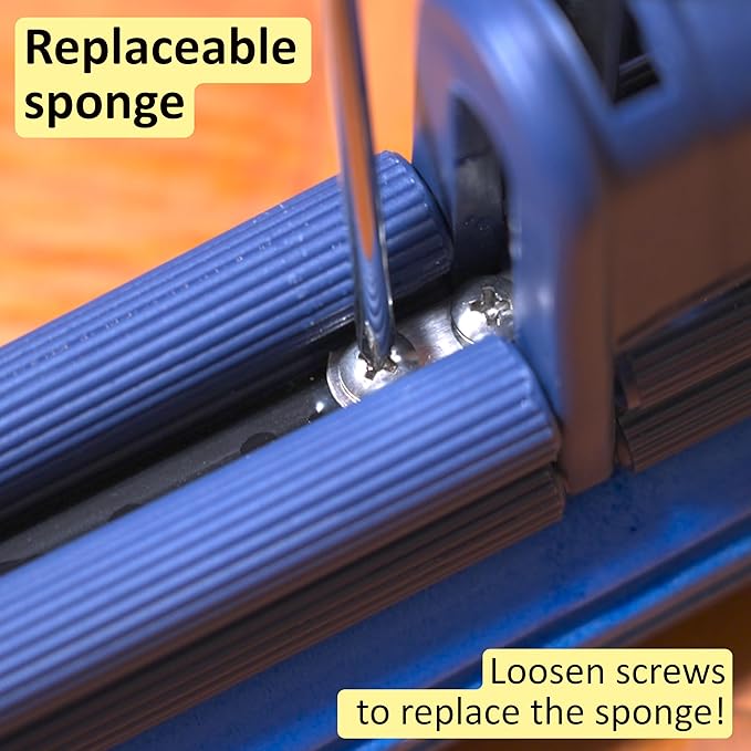 OneTouch GO! Floor Cleaner, Floor Mops, Sponge Mops, Mop with Wringing Function (Cleanow OneTouch GO! Mop + 2 Refills)