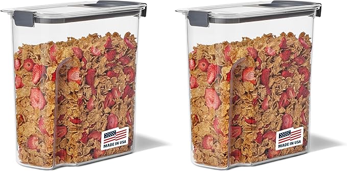 Rubbermaid Brilliance Airtight Food Storage Container | BPA-Free | Dishwasher-Safe | 32oz Capacity | Pack of 2