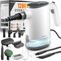 Handheld Steam Cleaner for Home, Portable Steamer Cleaner with 12 Accessories, 15S Fast Heat Up, Steam Adjustable, Hand Held Steamer for Cleaning Grout, Floor, Kitchen, Bathroom, Windows