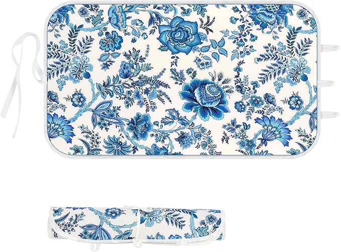 Ironing Mat Iron Anywhere Portable Ironing Pad with 3mm Padding for Steam Pressing on Tabletop or Bed - Heat Resistant, Portable, Quilting & Travel Blanket Ironing Board Alternative Cover