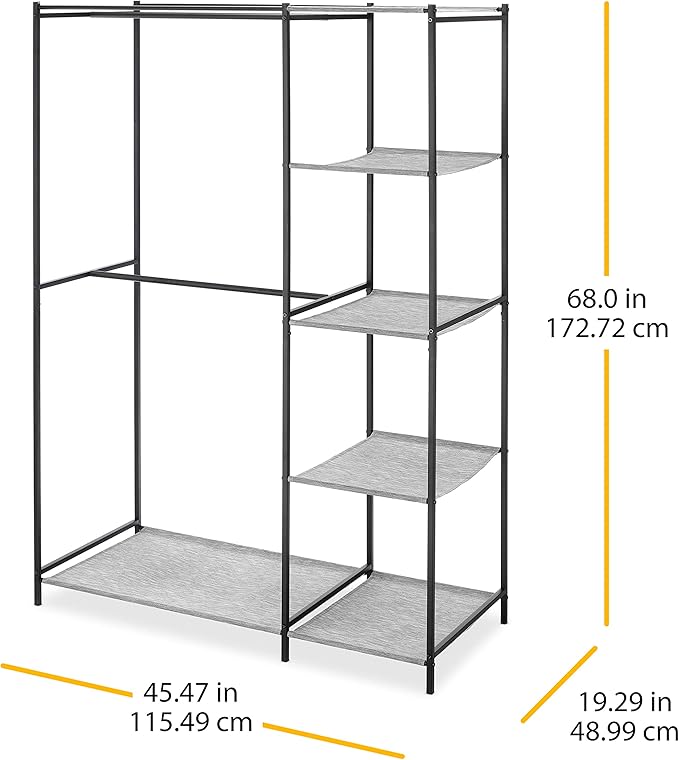 Whitmor Modern Industrial Wardrobe