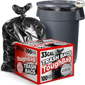 ToughBag 30-33 Gallon Heavy Duty Trash Bags (100 Count) – 33x39" Large Can Liners – Made in USA