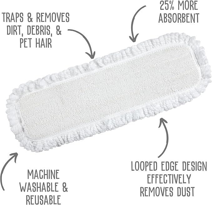 Quick Shine Ultimate Gold Clean + Polish Mop Kit | All-in-One 11 Pc Kit w/Interchangeable Attachments | Cleaner & Polish Included | No Batteries Needed | All Floors Pro Cleaning System | 2-in-1 Mop