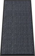 Kuyal Front Door Mat, 4'x8' Indoor Outdoor Entrance Mat, Commercial Floor Mats Inside Outside Entrance, Heavy Duty Durable Welcome Mats, Rubber Backing Non Slip Outdoor Mats for Entryway,Dark Gray