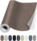 Fabric Repair Patches, 17X79 Inch Linen Repair Tape Self-Adhesive Fabric Patches Durable, DIY Large Linen Tape for Sofa, Couches, Furniture, Chair, Clothing （17X79 Inch, Brown）