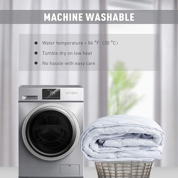 Sunflower Queen Mattress Pad, Hypoallergenic Cotton Mattress Cover, 18-22" Extra Deep Pocket Quilted Protector, Breathable&Noiseless