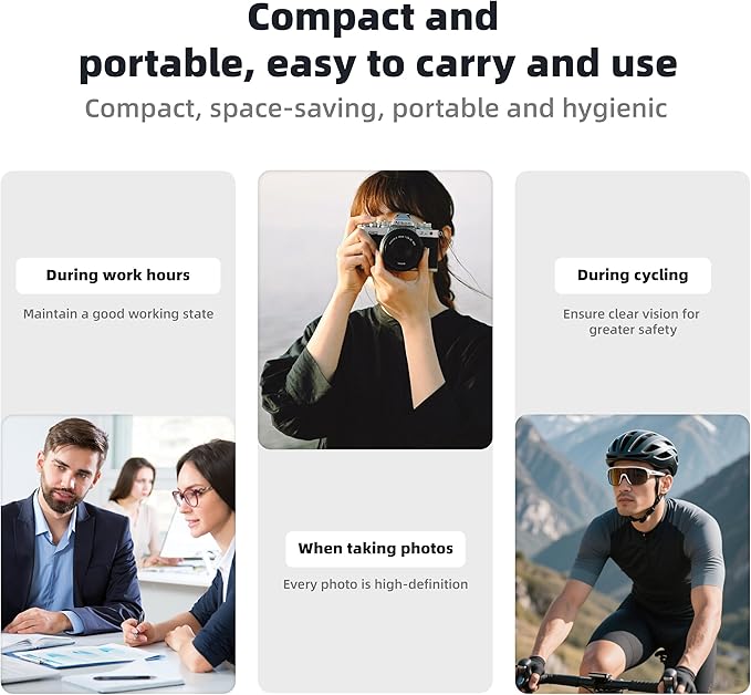 400 Count Lens Wipes for Eyeglasses, Eye Glasses Cleaner Wipes Pre-moistened Individually Wrapped Sracth-Free Streak-Free Eyeglass Cleaning Wipes for Camera Lens, Sunglass, Goggles