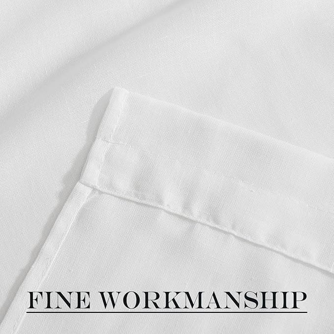 NICETOWN Sheer Door Curtain, Side Curtains for Small Window, Front French Door Window Covring, Rod Pocket Sidelight Curtains with Tieback, 1 Panel, White, 26W X 40L