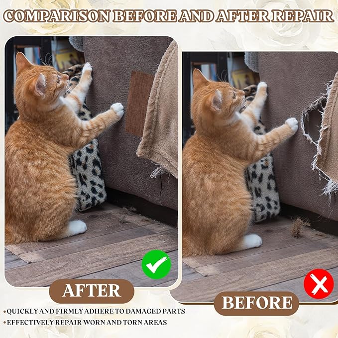 PATIKIL Linen Repair Patch, 8 x 11 Inch Self-Adhesive Linen Fabric Repair Patches for Sofa Couch Clothes Handbag Tents Car Seats Furniture, Red