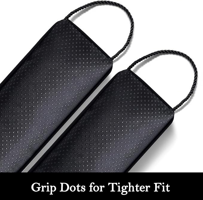 Sunolga 24" Door Draft Stopper Blocks Hot and Cold Air with Removable Washable Cover for Gaps Up to 3", All-Season Seal for Noise, Door Sweep for Bottom of Door and Window, Home Essentials, Black
