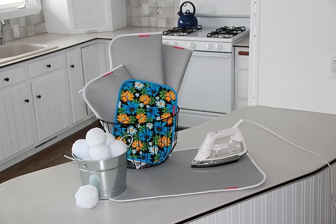 Premium Ironing Pad, Designed Especially for Quilters and Crafters, Classic, Silver, 17 in x 25 in
