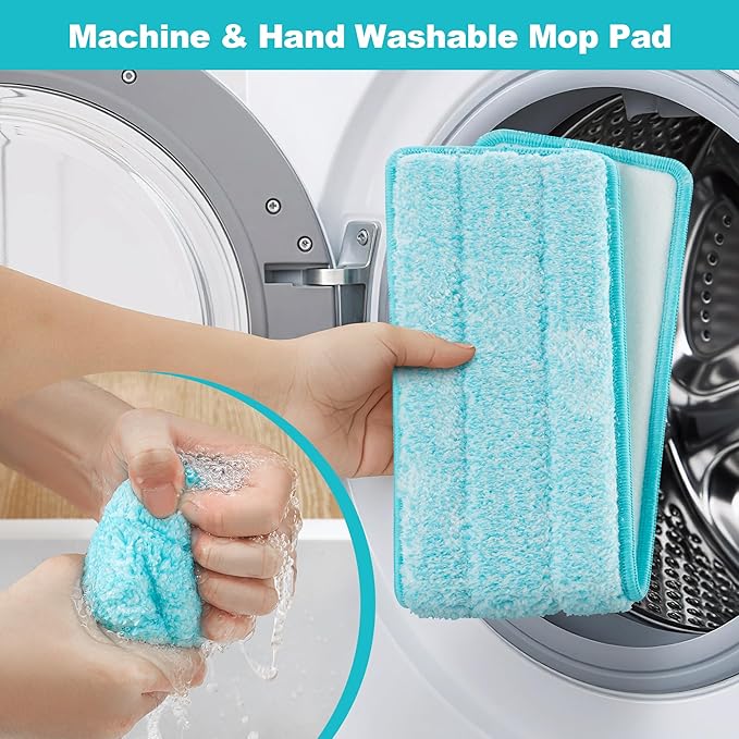 JOYMOOP 18 Inch Dust Mop for Hardwood Floors, Heavy Duty Industrial Wet Dry Mops with Telescopic Handle, Includes 5 Microfiber Mop Pads