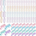 Patelai 200 Pcs Handle Grip Nail Brush Bulk Colorful Nail Scrubber Fingernail Brushes Hand Toes Cleaning Brushes Pedicure Scrubbing Tool for Men and Women, Multicolor Brush
