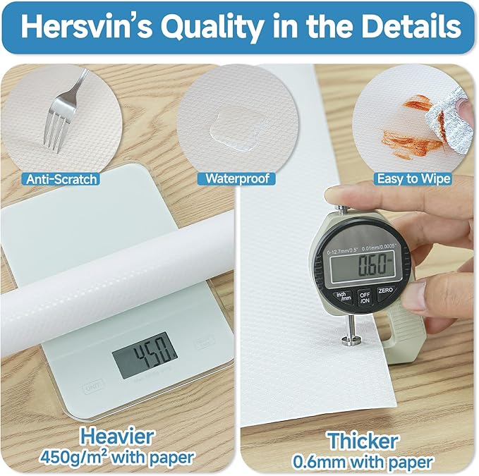 Shelf Liners 10 in x 20 ft Self-Adhesive EVA Drawer Mats, Cupboard Protector, Kitchen Cabinet Lining Fridge Liner (Clear Flat Dot, 25.4x610cm)