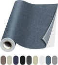 Fabric Repair Patches, 17X158 Inch Linen Repair Tape Self-Adhesive Fabric Patches Durable, DIY Large Linen Tape for Sofa, Couches, Furniture, Chair, Clothing （17X158 Inch, Blue Grey）