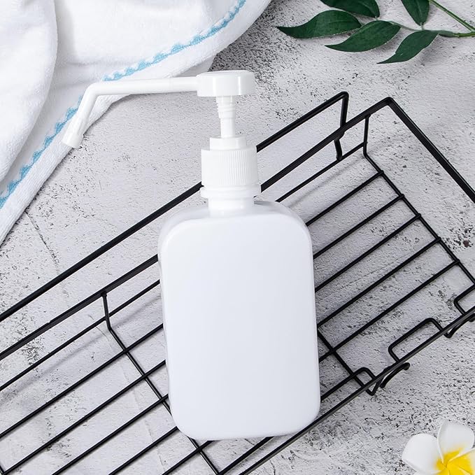 Pump Bottles Dispenser 16.9oz/500ml, 4 Pack Empty Plastic Hand Soap Shampoo Bottles, Refillable Wash Bottles for Cleaning Solution, Plants ﻿